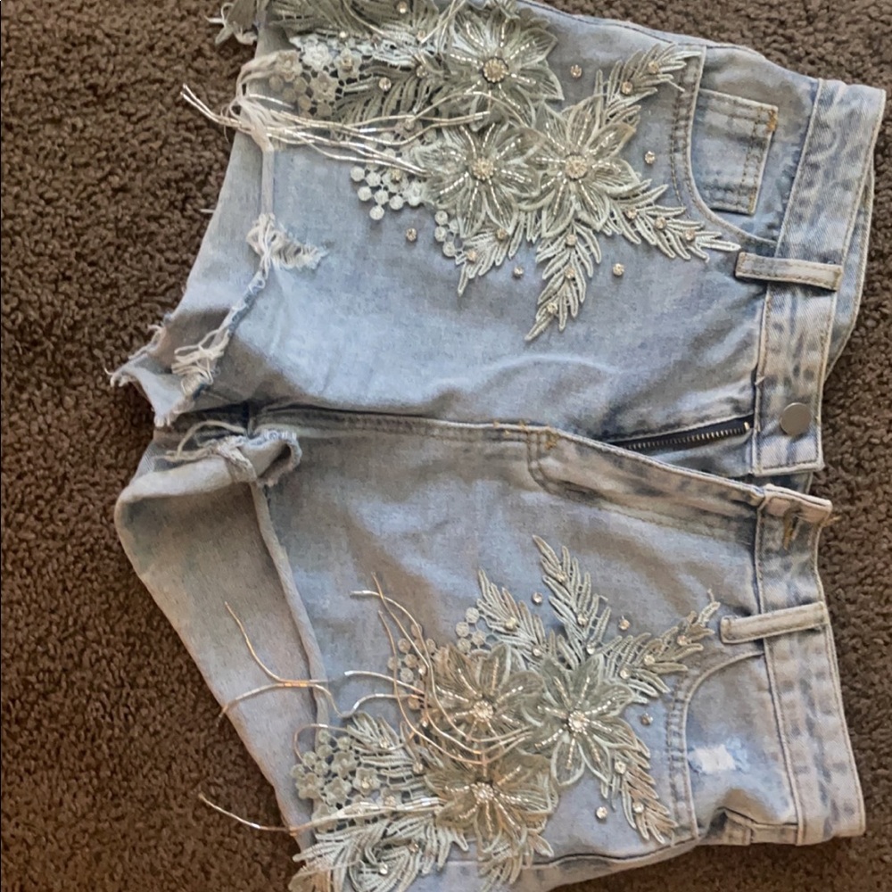 Denim shorts